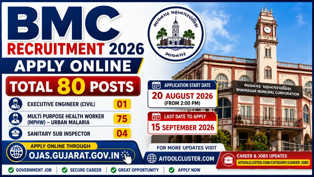 BMC Recruitment 2026: 80 Posts Apply Online | BMC Bharti 2026
