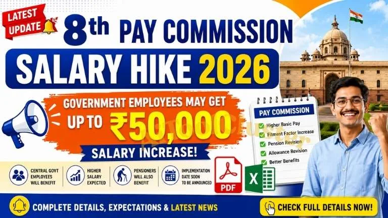 8th Pay Commission Salary Hike 2026: ₹50,000 Increase Expected