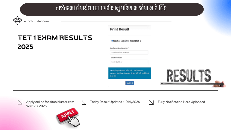 TET 1 Results Check Here