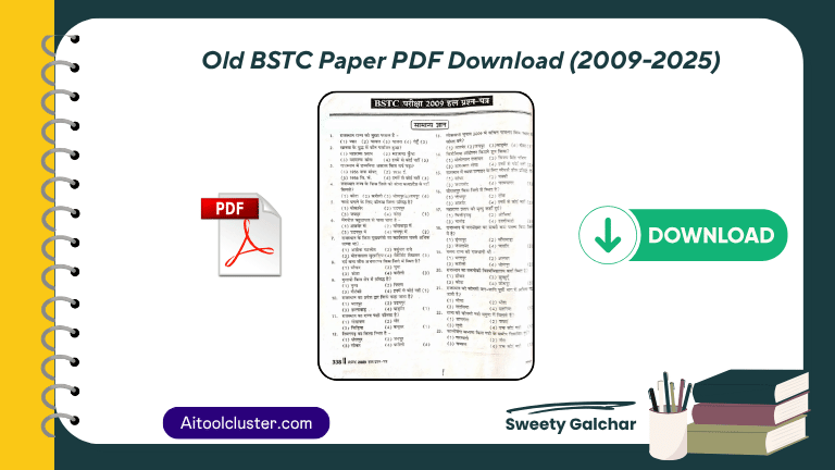 Old BSTC Paper PDF Download (2009-2025)
