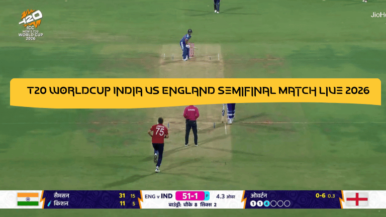 T20 Worldcup India Vs England Semifinal Match Live 2026